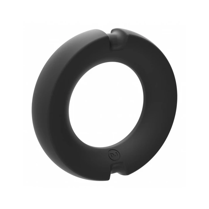 Kink by DocJohnson Hybrid Silicone Covered Metal Cock Ring 45mm - Elastyczny pierścień erekcyjny