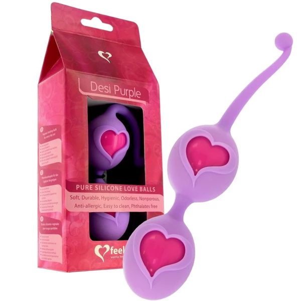 FeelzToys Desi Love Balls - Kulki gejszy, Fioletowy