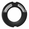 Kink by DocJohnson Hybrid Silicone Covered Metal Cock Ring 45mm - Elastyczny pierścień erekcyjny