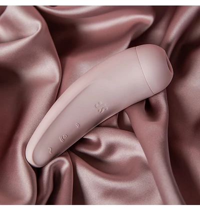 Satisfyer Curvy 2+ Pink  - Soniczny Wibrator łechtaczkowy sterowany aplikacją