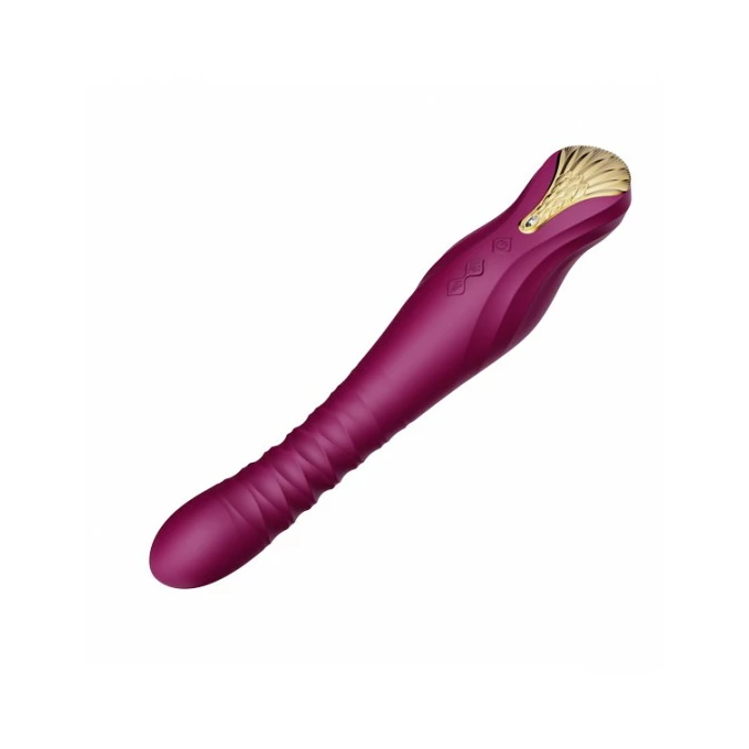 Zalo King Vibrating Thruster Velvet Purple - wibrator klasyczny, fioletowy