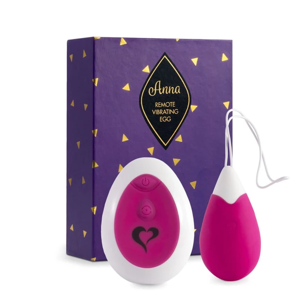 FeelzToys Anna Vibrating Egg Remote Deep - Wibrator kulka / jajeczko, Różowy