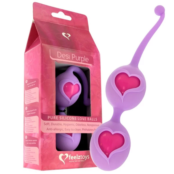 FeelzToys Desi Love Balls - Kulki gejszy, Fioletowy