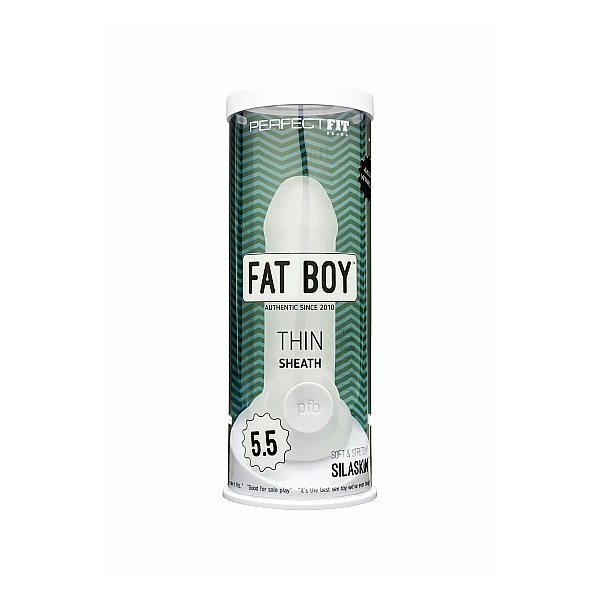 Perfect Fit Fat Boy Thin Clear 5,5&quot; - nakładka na penisa