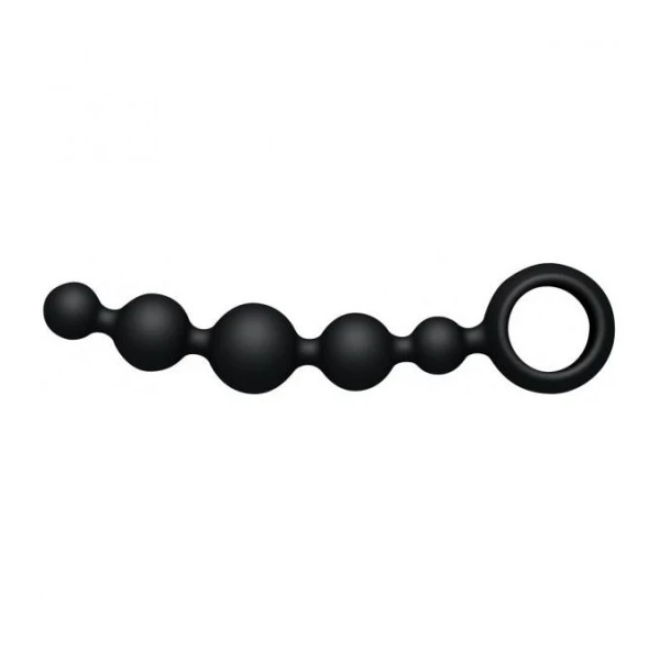 JoyDivision Joyballs Wave - Koraliki analne, czarny