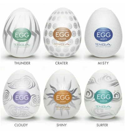 Tenga Egg 6 Styles Pack Serie 2 - masturbator w kształcie jajka (6szt)