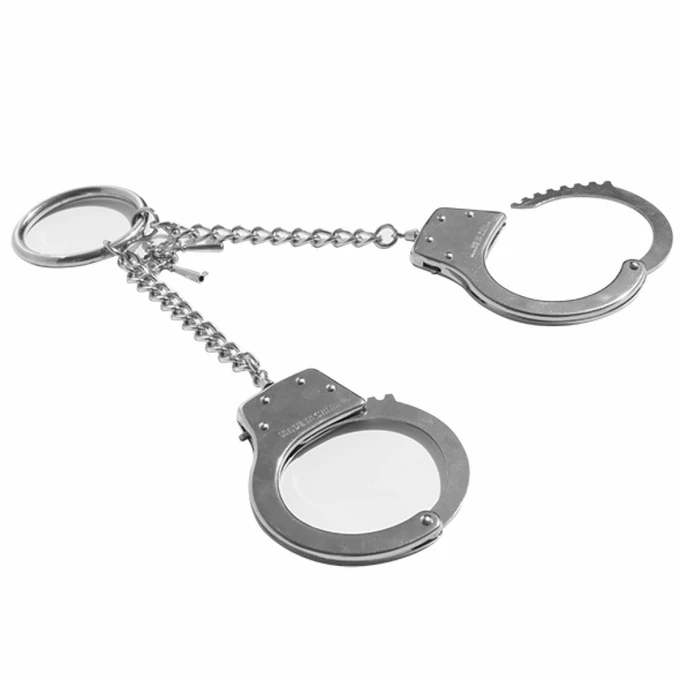 Sex&amp;Mischief Ring Metal Handcuffs - Kajdanki