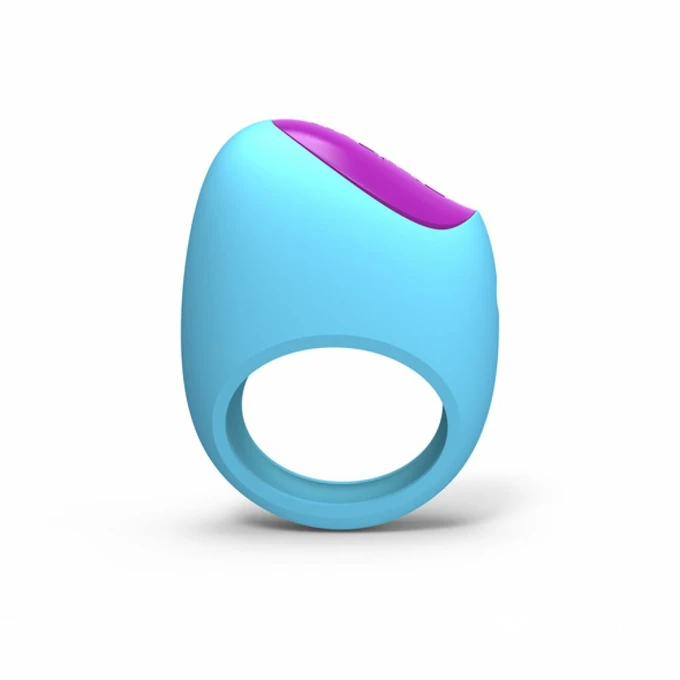PicoBong Remoji Lifeguard Ring Vibe Blue - Wibrujący pierścień erekcyjny z aplikacją na smartfona, Niebieski