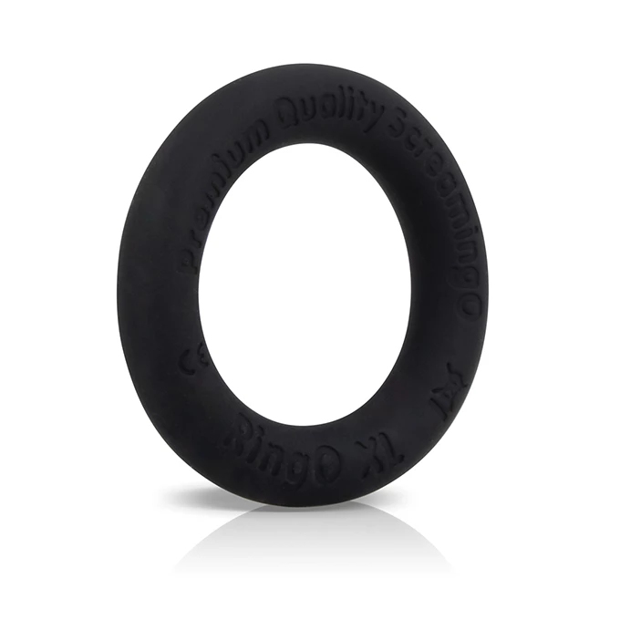 The Screaming O RingO Ritz XL Black - Elastyczny pierścień erekcyjny, Czarny