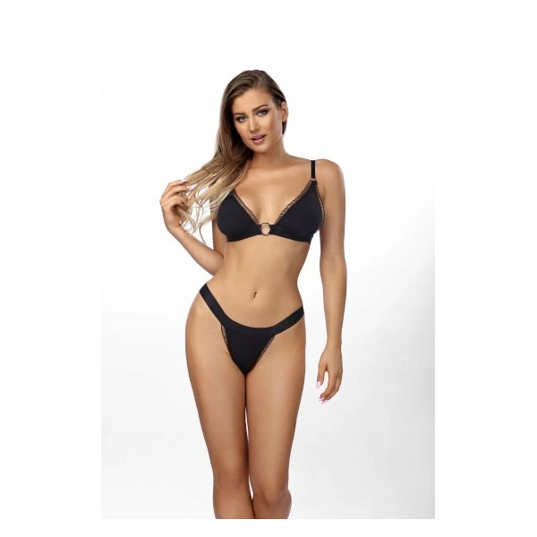 Anais Apparel Luxury - Dionisia komplet 2 częściowy, Czarny