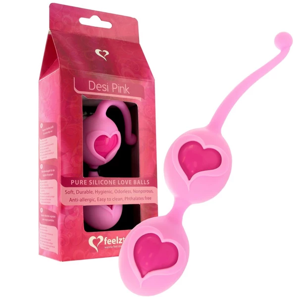 FeelzToys Desi Love Balls - Kulki gejszy, Różowy