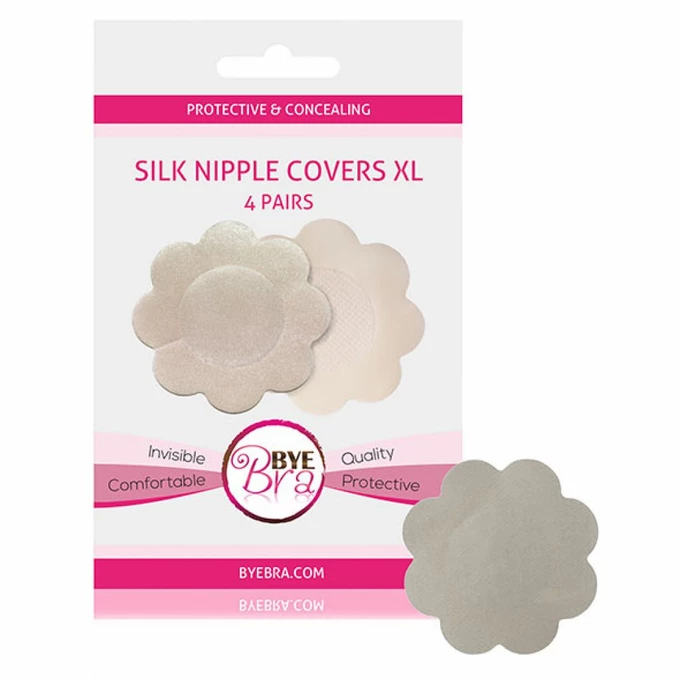 Bye Bra  Silk Nipple Covers - Osłonki materiałowe, cielisty