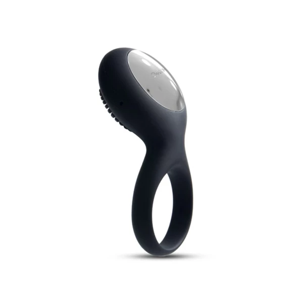 Svakom Tyler Vibrating Ring Black - Wibrujący pierścień na penisa , Czarny