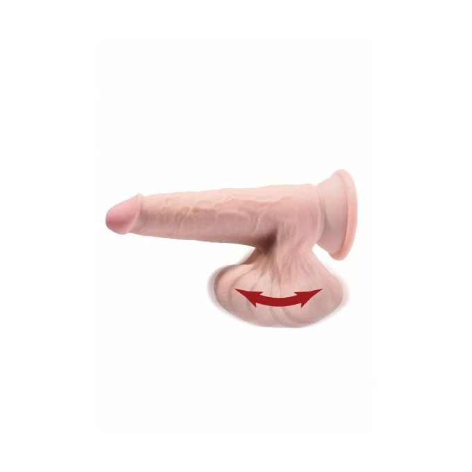 King Cock 3D Cock Swinging Balls 9 Inch - Dildo klasyczne