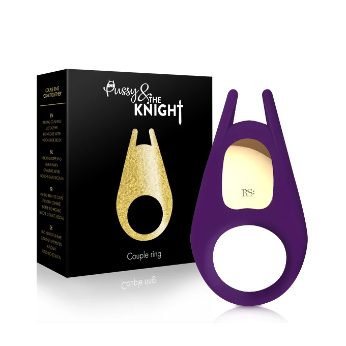 Rianne S Soiree Pussy &amp; The Knight Couple Ring - Wibrujący pierścień erekcyjny