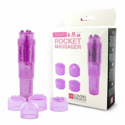 LoversPremium Pocket Rocket Massager - Wibrator łechtaczkowy , Fioletowy