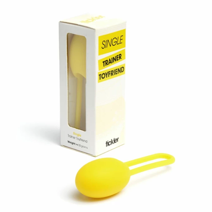 Tickler Vibes Trainer Toyfriend Single Yellow - Kulki gejszy, żółty