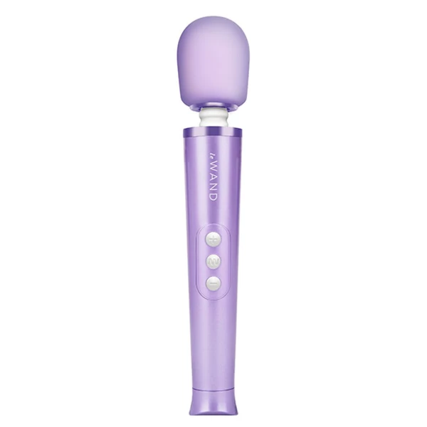 Le Wand Petite Rechargeable Vibrating Massager Violet - Wibrator Wand, fioletowy