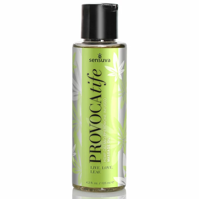 Sensuva Provocatife Cannabis Oil &amp; Pheromone Infused Massage Oil 120 ml - Olejek do masażu