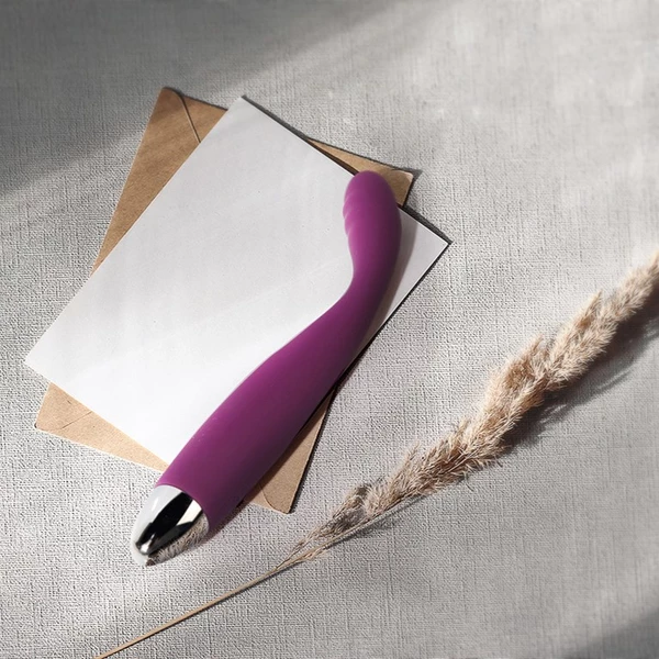 Svakom Cici Flexible Head Vibrator Violet - Wibrator klasyczny z elastyczną główką, Fioletowy