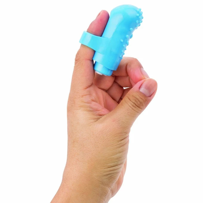 The Screaming O Charged FingO Finger Vibe Blue - Wibrator na palec , Niebieski