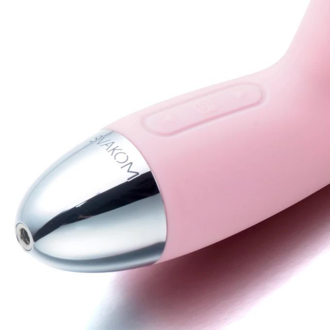 Svakom Barbara Ultra Soft Vibrator Pale Pink - Wibrator do punktu G , Różowy