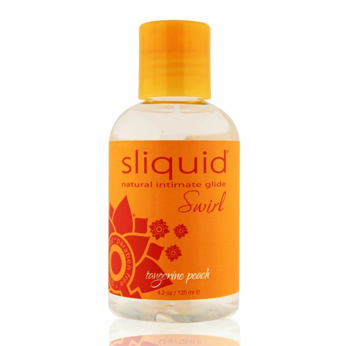 Sliquid Naturals Swirl Lubricant Tangerine Peach 125 ml - Lubrykant na bazie wody o smaku  Mandarynki