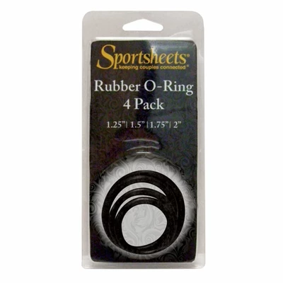 Sportsheets ORings Set 4 Assorted Sizes - Pierścienie do strap on