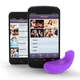 Vibease iPhone &amp; Android Vibrator Version Purple - Wibrator sterowany aplikacją, Fioletowy