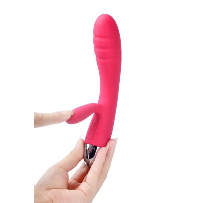 Svakom Barbara Ultra Soft Vibrator Plum Red - Wibrator do punktu G , Czerwony