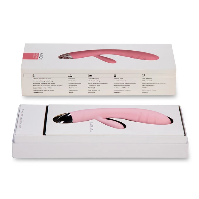Svakom Barbara Ultra Soft Vibrator Pale Pink - Wibrator do punktu G , Różowy