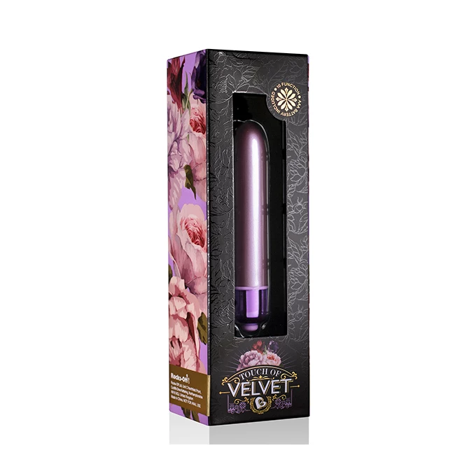 Rocks-Off Touch of Velvet Vibrator Soft Lilac - Miniwibrator, Fioletowy