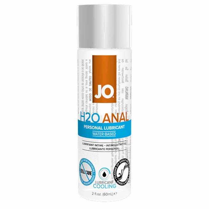 System JO Anal H2O Lubricant Cool 60 ml  - Chłodzący Lubrykant analny na bazie wody