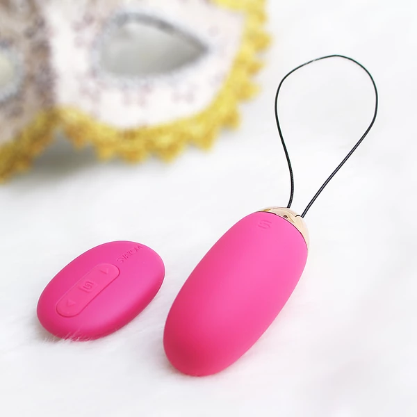 Svakom Elva Vibrating Egg Plum Red - wibrator jajko, Czerwony