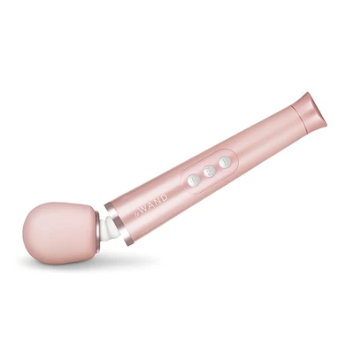 Le Wand Petite Rechargeable Vibrating Massager Rose Gold - Wibrator Wand, różowy