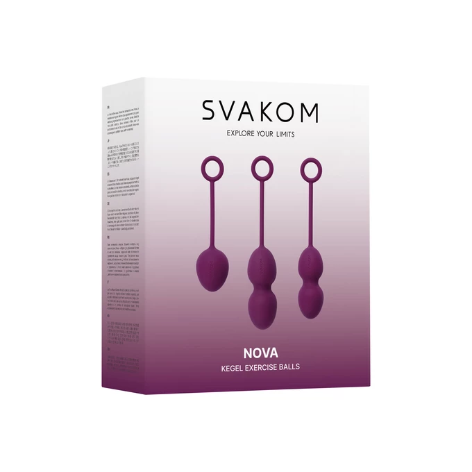 Svakom Nova Kegel Balls Violet - Kulki gejszy, Fioletowy
