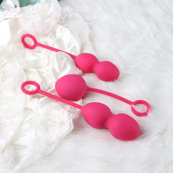 Svakom Nova Kegel Balls Plum Red - Kulki gejszy, Czerwony