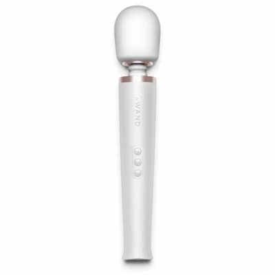 Le Wand Rechargeable Massager Pearl White - Wibrator Wand, biały