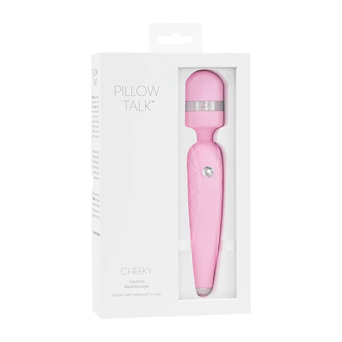Pillow Talk Cheeky Wand Massager Pink - wibrator wand, Różowy