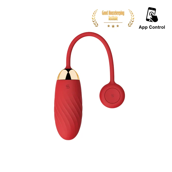 Svakom Ella Vibrating Egg Red - wibrujące jajeczko , Czerwony