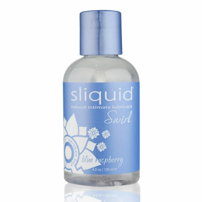 Sliquid Naturals Swirl Lubricant Blue Raspberry 125 ml - Lubrykant na bazie wody o smaku  Maliny