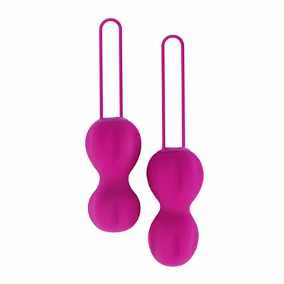 Nomi Tang IntiMate Kegel Set Plus Red Violet - kulki gejszy, Czerwony