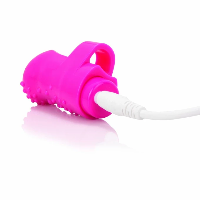 The Screaming O Charged FingO Finger Vibe Pink - Wibrator na palec , Różowy