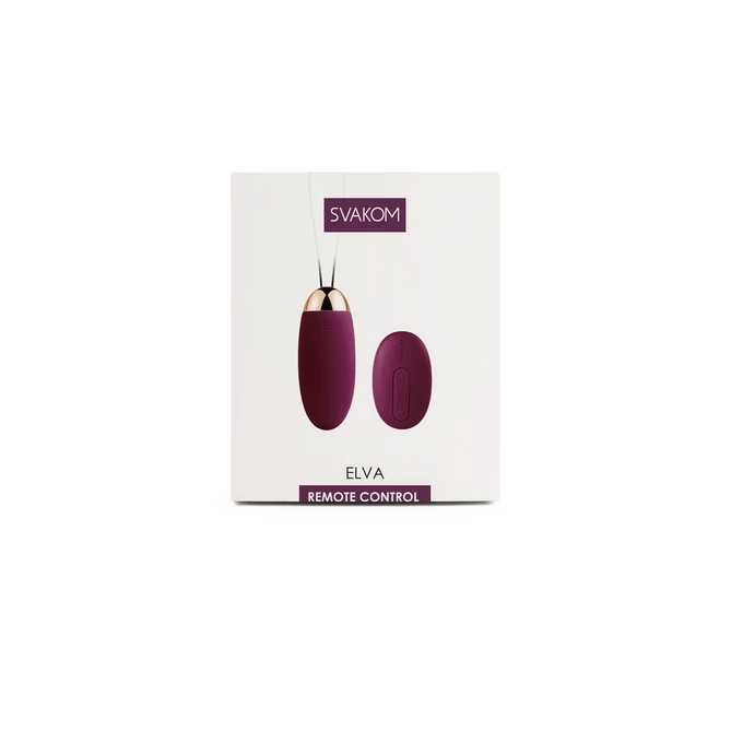 Svakom Elva Vibrating Egg Violet - wibrator jajko, Fioletowy