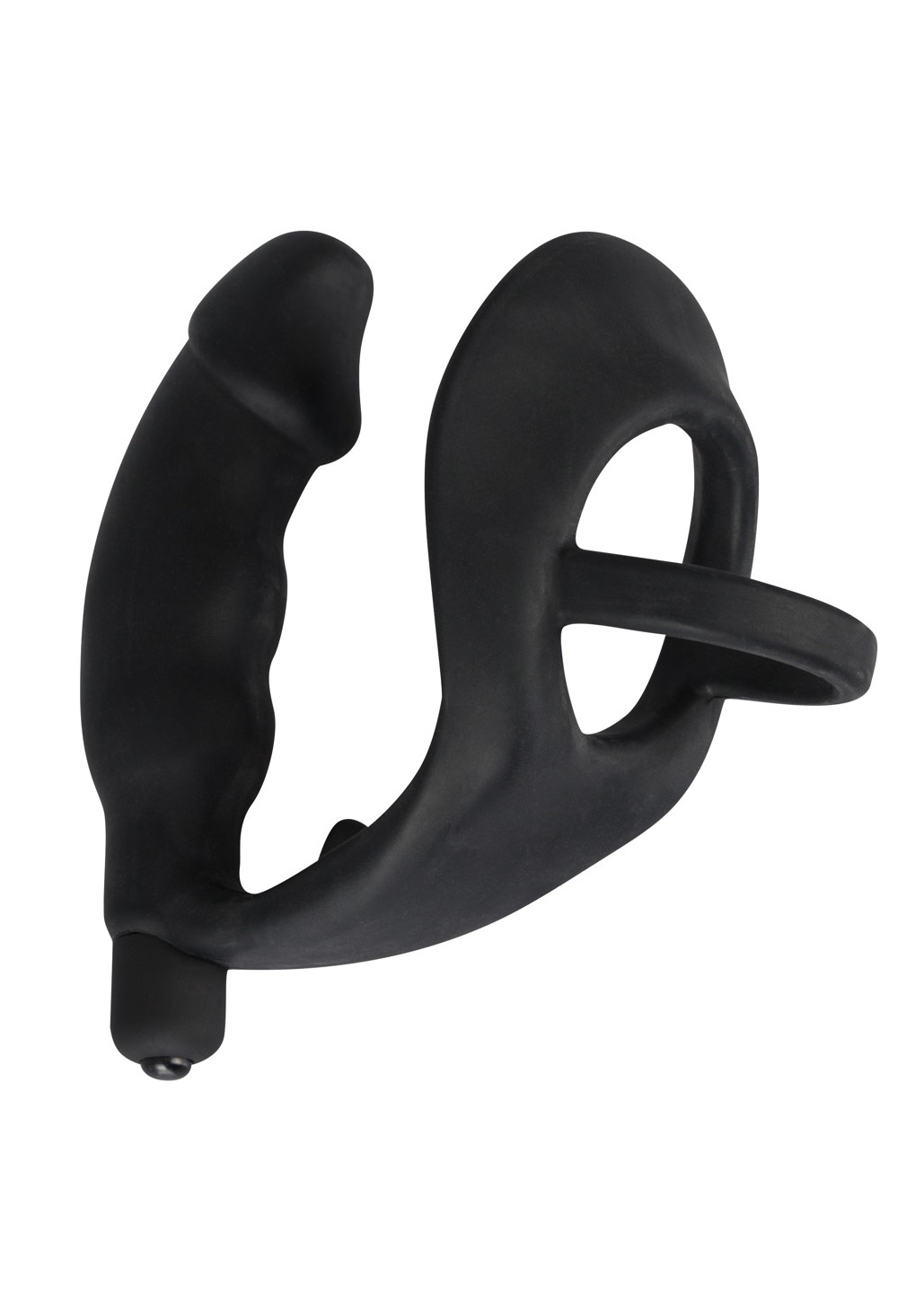 Black Velvets Ring + Vibro Plug - Wibrujący korek analny z pierścieniem erekcyjnym ▶️▶️ DYSKRETNIE ▶️ GWARANCJA ▶️ PRZESYŁKA 24h ▶️