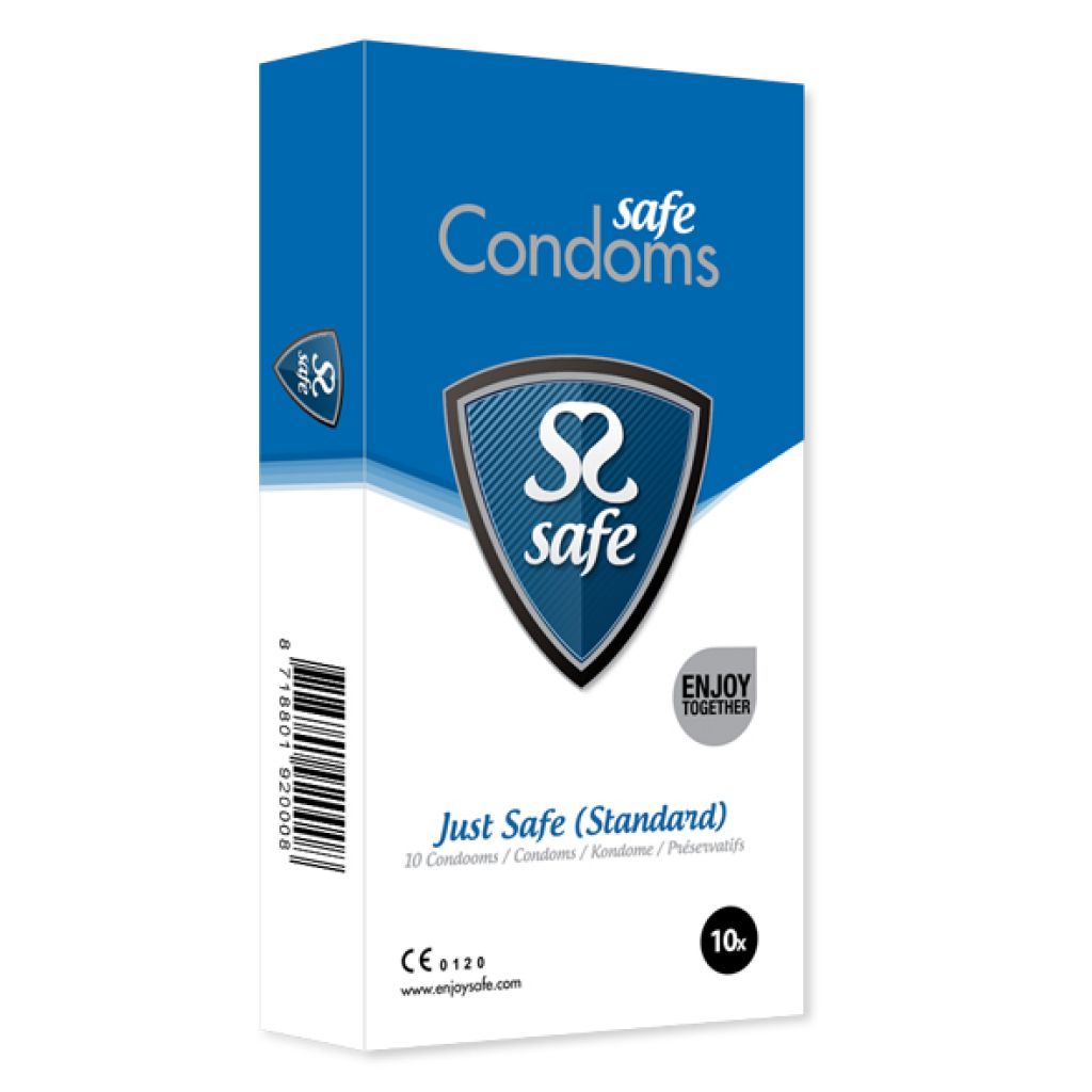 Safe JustSafe Condoms Standard 10 szt - Prezerwatywy klasyczne ▶️▶️ DYSKRETNIE ▶️ GWARANCJA ▶️ PRZESYŁKA 24h ▶️