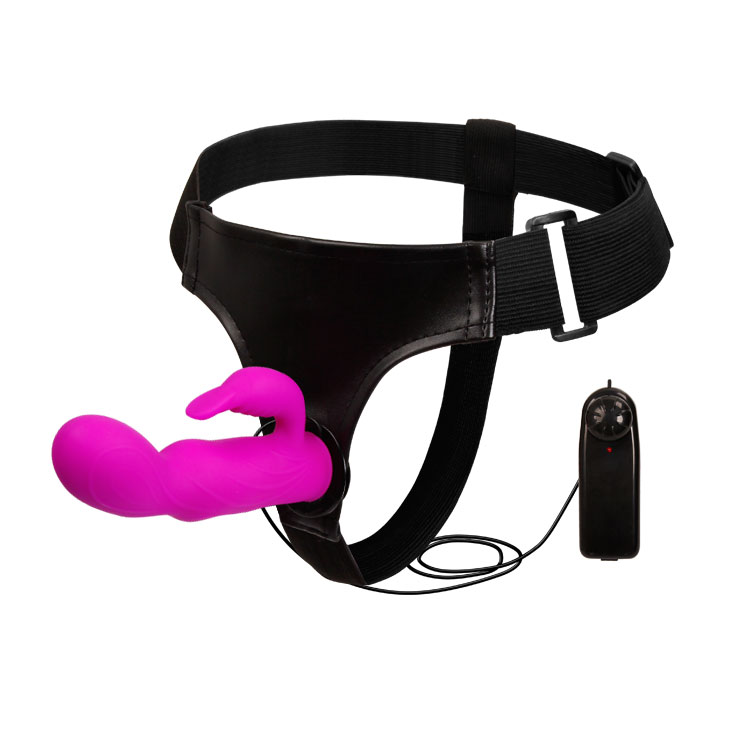 Baile Strap On Ultra Harness Double Vibration - dildo strap on wibrujący króliczek ▶️▶️ DYSKRETNIE ▶️ GWARANCJA ▶️ PRZESYŁKA 24h ▶️