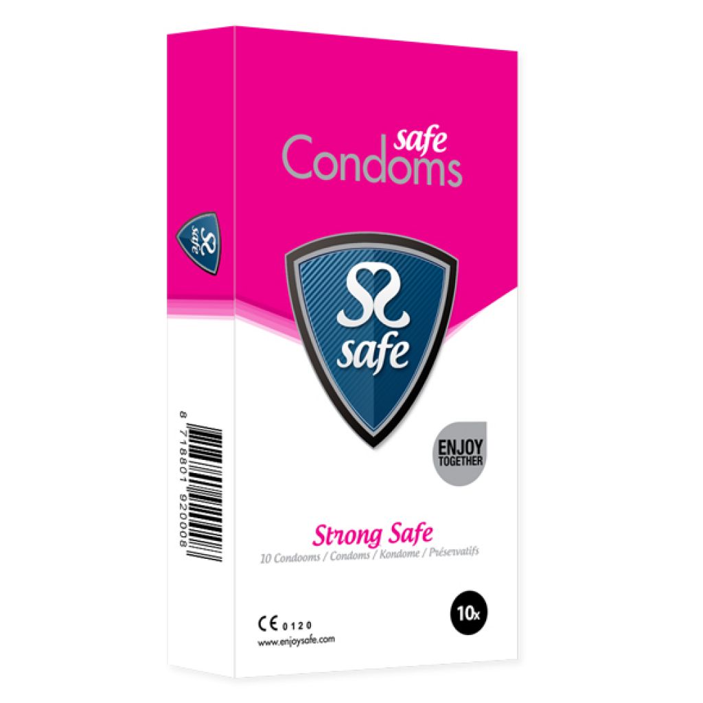 Safe Strong Condoms 10 szt - Prezerwatywy wzmocnione ▶️▶️ DYSKRETNIE ▶️ GWARANCJA ▶️ PRZESYŁKA 24h ▶️