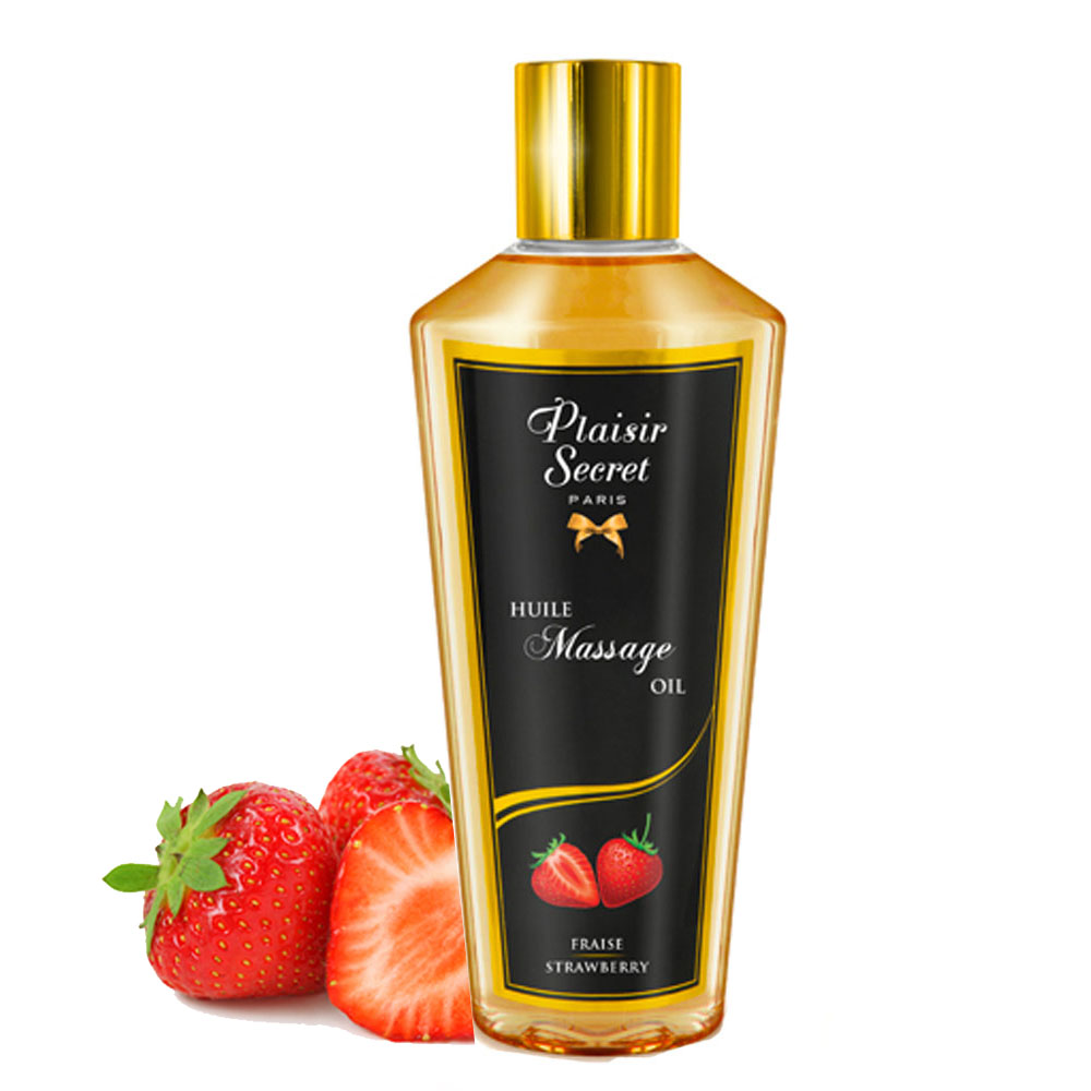 Plaisir secrets Massage Oil STRAWBERRY - Olejek do masażu erotycznego o zapachu truskawek ▶️▶️ DYSKRETNIE ▶️ GWARANCJA ▶️ PRZESYŁKA 24h ▶️