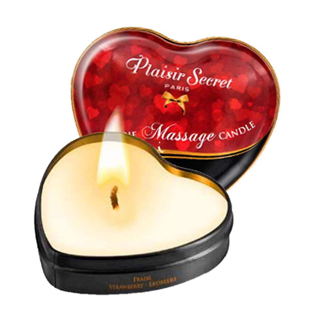 Plaisir secrets Massage Candle STRAWBERRY - Świeca do masażu, zapach truskawek ▶️▶️ DYSKRETNIE ▶️ GWARANCJA ▶️ PRZESYŁKA 24h ▶️